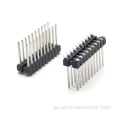 Conector de cabezal de clavija de 3,5 mm SMT de doble fila